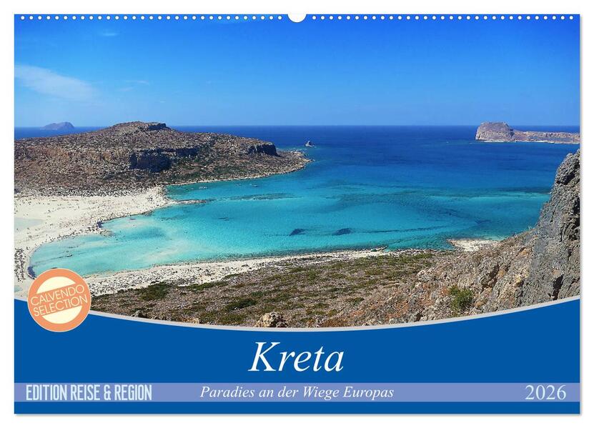 Kreta - Paradies an der Wiege Europas (Wandkalender 2026 DIN A2 quer) CALVENDO Monatskalender