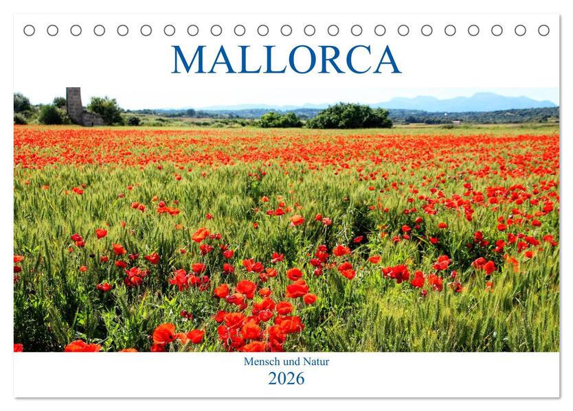 MALLORCA Mensch und Natur (Tischkalender 2026 DIN A5 quer) CALVENDO Monatskalender