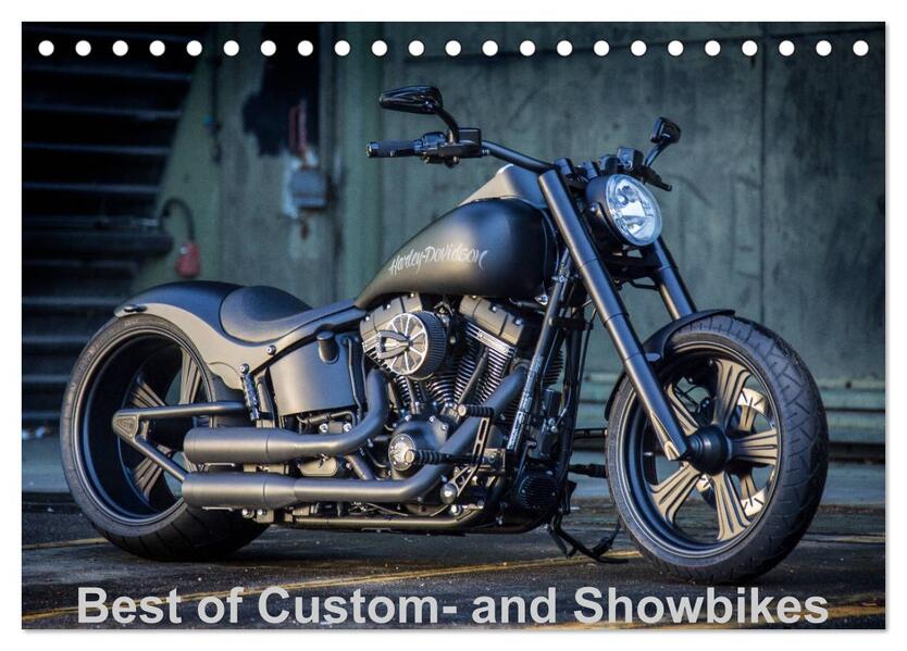 Best of Custom- and Showbikes Kalender (Tischkalender 2026 DIN A5 quer) CALVENDO Monatskalender