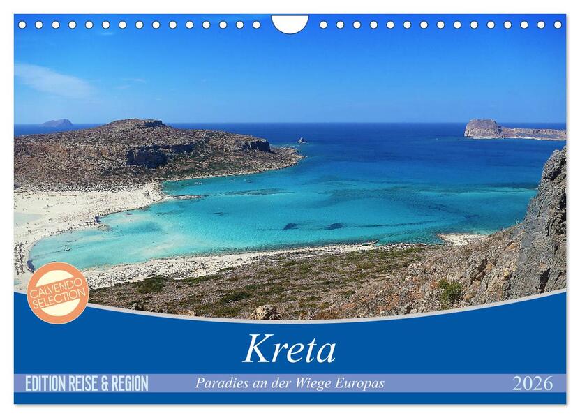 Kreta - Paradies an der Wiege Europas (Wandkalender 2026 DIN A4 quer) CALVENDO Monatskalender