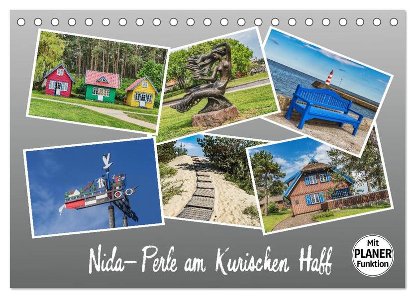 Nida - Perle am Kurischen Haff (Tischkalender 2026 DIN A5 quer) CALVENDO Monatskalender