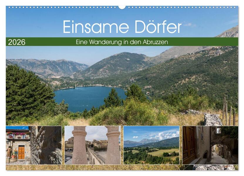 Einsame Dörfer - Eine Wanderung in den Abruzzen (Wandkalender 2026 DIN A2 quer) CALVENDO Monatskalender