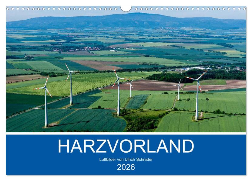 Harzvorland Luftbilder 2026 (Wandkalender 2026 DIN A3 quer) CALVENDO Monatskalender
