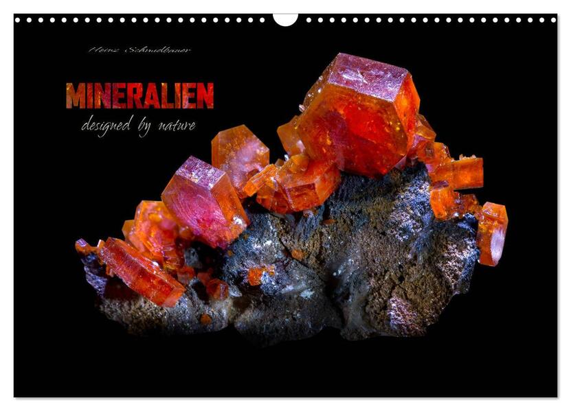 MINERALIEN designed by nature (Wandkalender 2026 DIN A3 quer) CALVENDO Monatskalender
