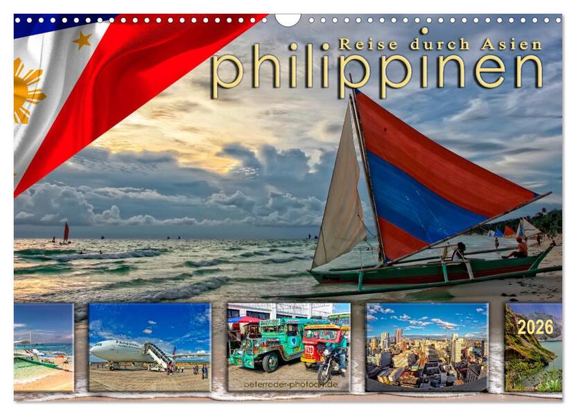 Reise durch Asien - Philippinen (Wandkalender 2026 DIN A3 quer) CALVENDO Monatskalender