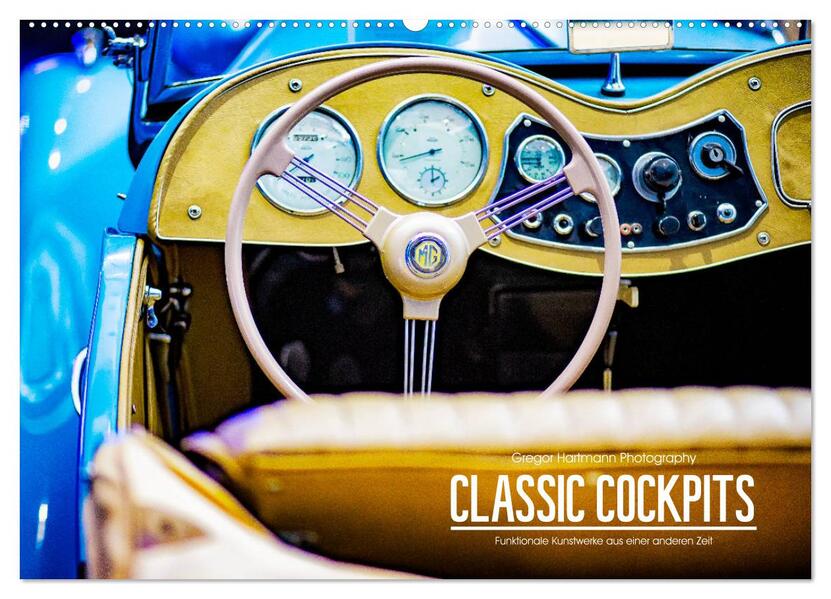CLASSIC COCKPITS - Funktionale Kunstwerke aus einer anderen Zeit (Wandkalender 2026 DIN A2 quer) CALVENDO Monatskalender