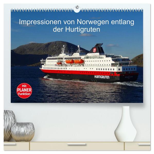 Impressionen von Norwegen entlang der Hurtigruten (hochwertiger Premium Wandkalender 2026 DIN A2 quer) Kunstdruck in Hochglanz