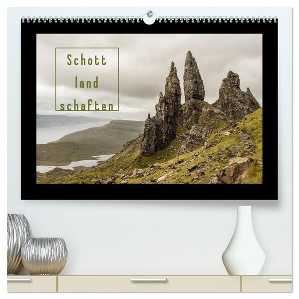 Schottlandschaften (hochwertiger Premium Wandkalender 2026 DIN A2 quer) Kunstdruck in Hochglanz