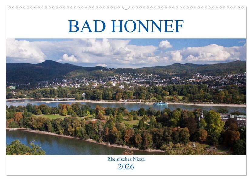 Bad Honnef - Rheinisches Nizza (Wandkalender 2026 DIN A2 quer) CALVENDO Monatskalender
