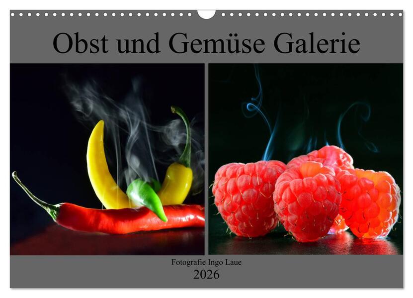 Obst und Gemüse Galerie (Wandkalender 2026 DIN A3 quer) CALVENDO Monatskalender