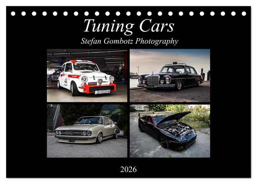 Tuning Cars (Tischkalender 2026 DIN A5 quer) CALVENDO Monatskalender