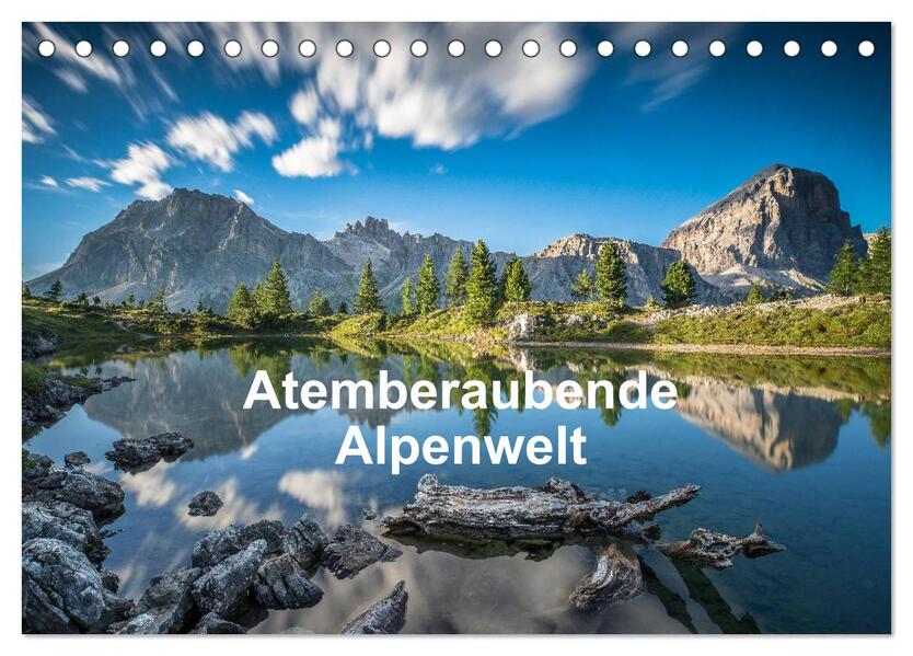 Atemberaubende Alpenwelt (Tischkalender 2026 DIN A5 quer) CALVENDO Monatskalender