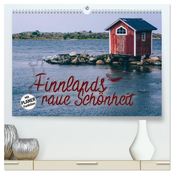 Finnlands raue Schönheit (hochwertiger Premium Wandkalender 2026 DIN A2 quer) Kunstdruck in Hochglanz