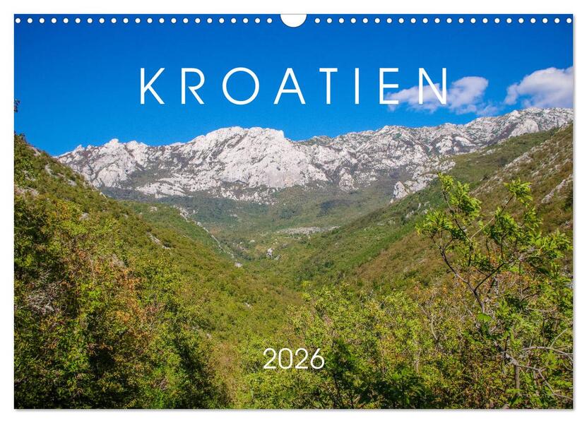 Kroatien 2026 (Wandkalender 2026 DIN A3 quer) CALVENDO Monatskalender