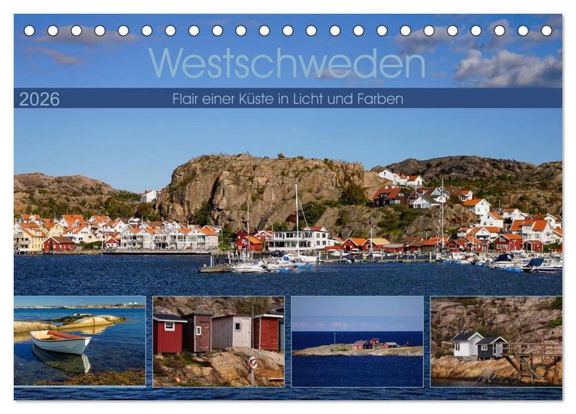 Westschweden - Flair einer Küste in Licht und Farben (Tischkalender 2026 DIN A5 quer) CALVENDO Monatskalender