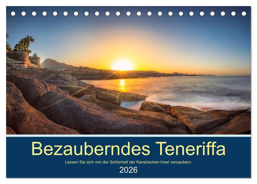 Bezauberndes Teneriffa (Tischkalender 2026 DIN A5 quer) CALVENDO Monatskalender