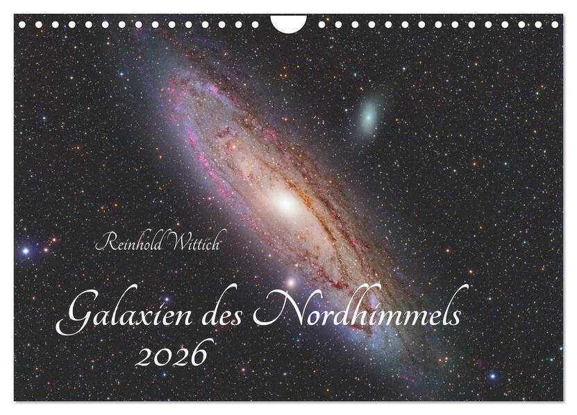 Galaxien des Nordhimmels (Wandkalender 2026 DIN A4 quer) CALVENDO Monatskalender