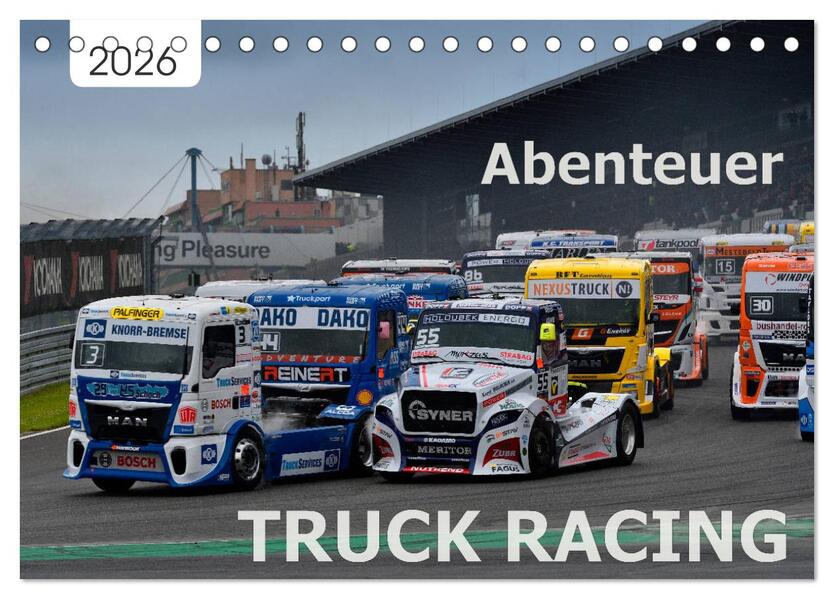 Abenteuer TRUCK RACING (Tischkalender 2026 DIN A5 quer) CALVENDO Monatskalender