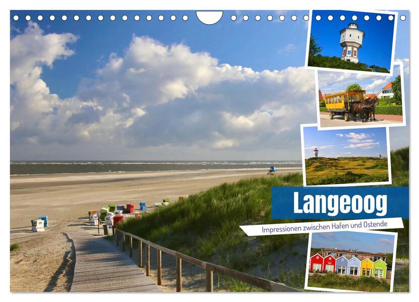 Langeoog 2026. Impressionen zwischen Hafen und Ostende (Wandkalender 2026 DIN A4 quer) CALVENDO Monatskalender