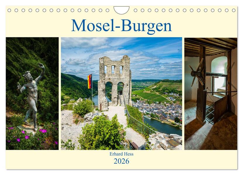 Mosel-Burgen (Wandkalender 2026 DIN A4 quer) CALVENDO Monatskalender