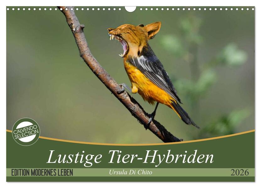 Lustige Tier-Hybriden (Wandkalender 2026 DIN A3 quer) CALVENDO Monatskalender