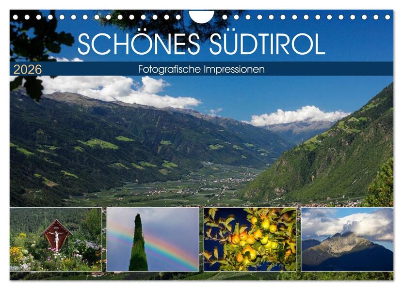 Schönes Südtirol (Wandkalender 2026 DIN A4 quer) CALVENDO Monatskalender