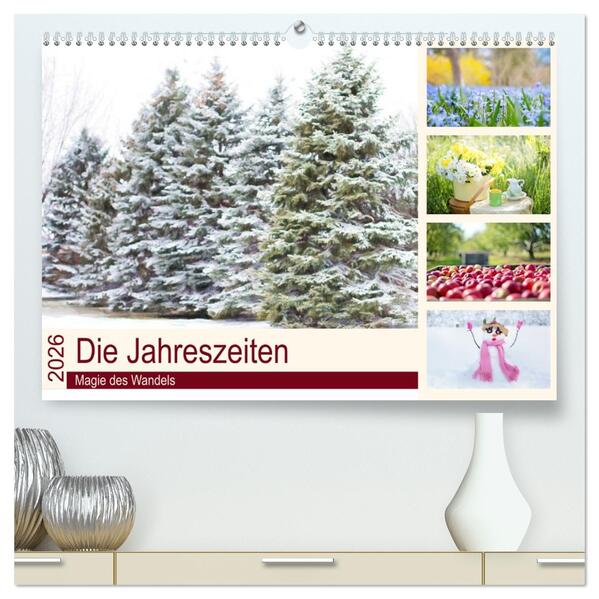 Die Jahreszeiten. Magie des Wandels (hochwertiger Premium Wandkalender 2026 DIN A2 quer) Kunstdruck in Hochglanz