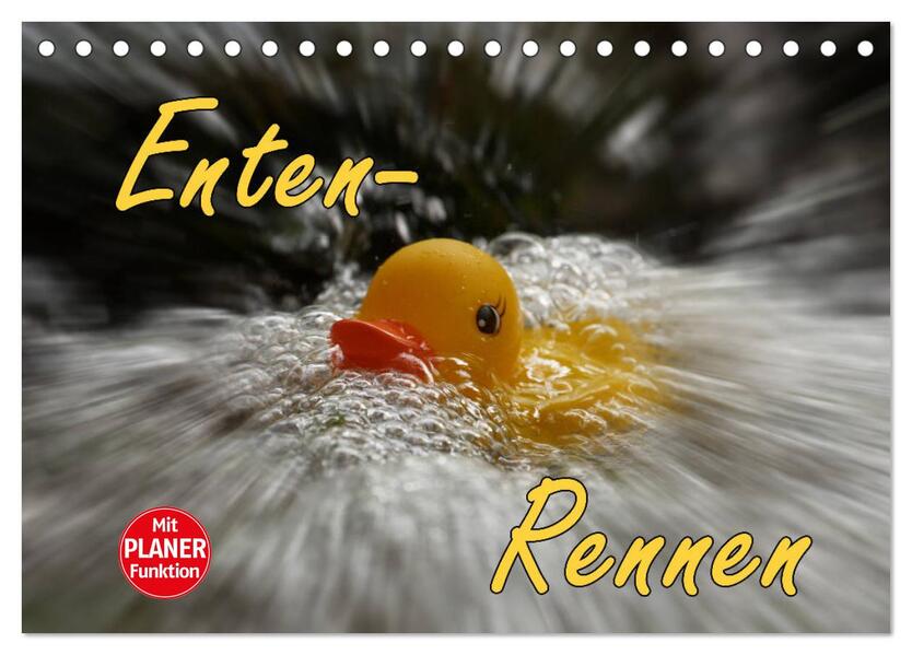 Enten-Rennen (Tischkalender 2026 DIN A5 quer) CALVENDO Monatskalender