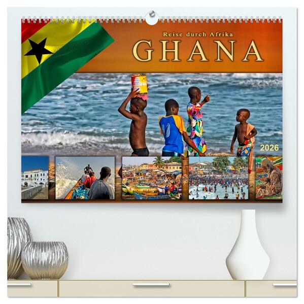Reise durch Afrika - Ghana (hochwertiger Premium Wandkalender 2026 DIN A2 quer) Kunstdruck in Hochglanz