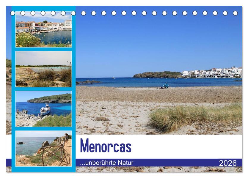 Menorcas unberührte Natur (Tischkalender 2026 DIN A5 quer) CALVENDO Monatskalender