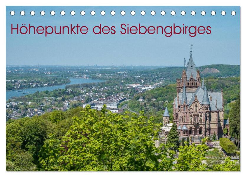 Höhepunkte des Siebengebirges (Tischkalender 2026 DIN A5 quer) CALVENDO Monatskalender