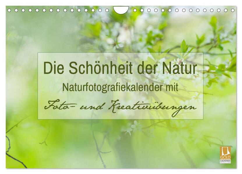 Die Schönheit der Natur - Naturfotografie-Kalender mit Foto- und Kreativübungen (Wandkalender 2026 DIN A4 quer) CALVENDO Monatskalender