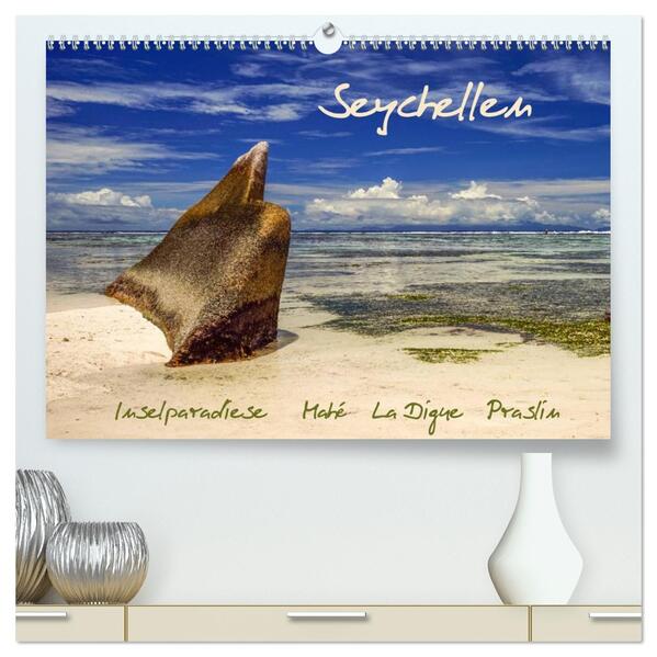 Seychellen - Inselparadiese Mahé La Digue Praslin (hochwertiger Premium Wandkalender 2026 DIN A2 quer) Kunstdruck in Hochglanz