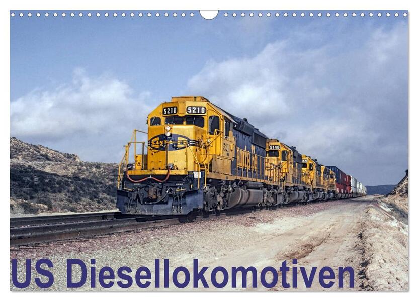 US Diesellokomotiven (Wandkalender 2026 DIN A3 quer) CALVENDO Monatskalender