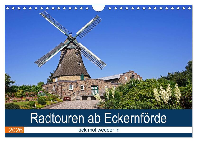Radtouren ab Eckernförde (Wandkalender 2026 DIN A4 quer) CALVENDO Monatskalender