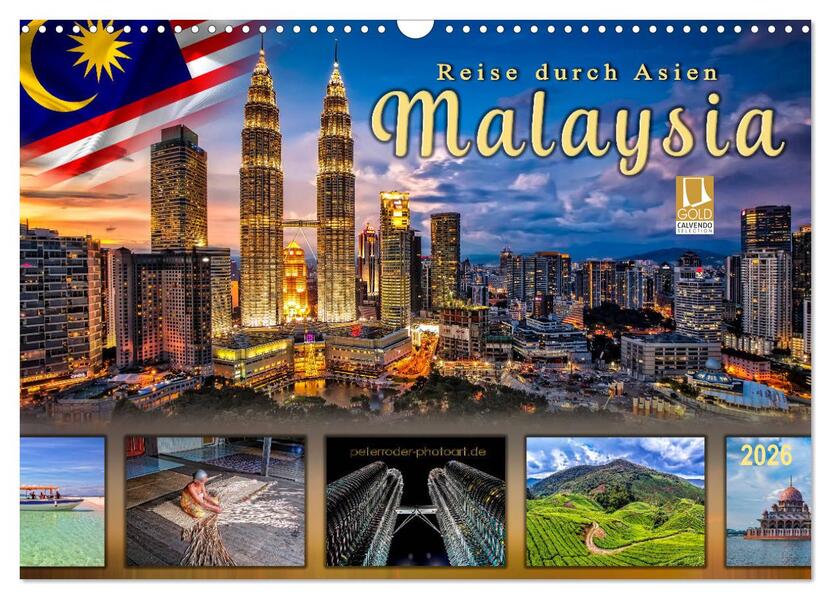 Reise durch Asien - Malaysia (Wandkalender 2026 DIN A3 quer) CALVENDO Monatskalender