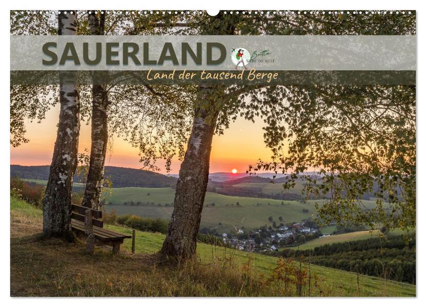 Sauerland - Land der tausend Berge (Wandkalender 2026 DIN A2 quer) CALVENDO Monatskalender