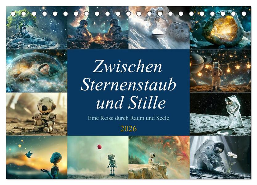 Zwischen Sternenstaub und Stille (Tischkalender 2026 DIN A5 quer) CALVENDO Monatskalender