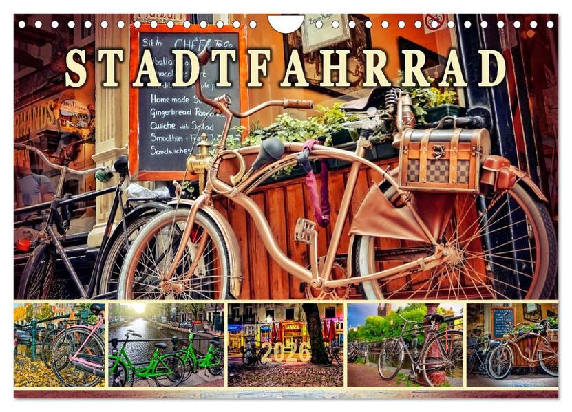 Stadtfahrrad (Wandkalender 2026 DIN A4 quer) CALVENDO Monatskalender