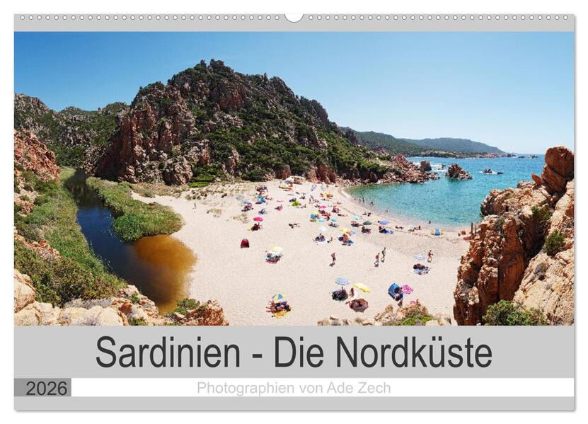 Sardinien - Die Nordküste (Wandkalender 2026 DIN A2 quer) CALVENDO Monatskalender