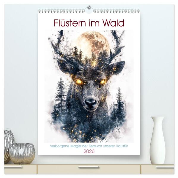 Flüstern im Wald (hochwertiger Premium Wandkalender 2026 DIN A2 hoch) Kunstdruck in Hochglanz