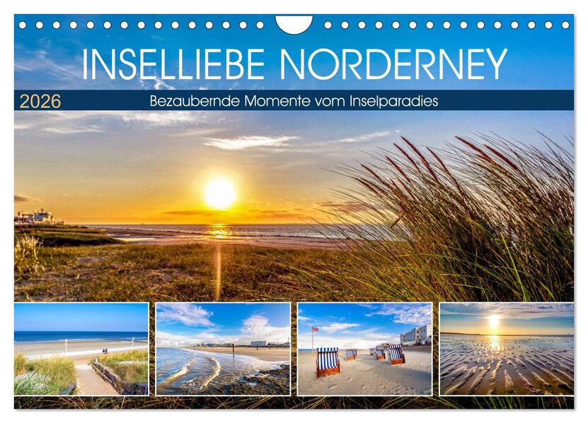 INSELLIEBE NORDERNEY (Wandkalender 2026 DIN A4 quer) CALVENDO Monatskalender