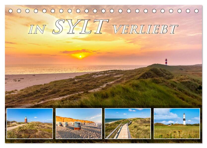 IN SYLT VERLIEBT (Tischkalender 2026 DIN A5 quer) CALVENDO Monatskalender