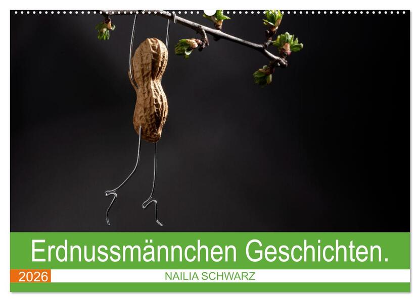 Erdnussmännchen Geschichten. (Wandkalender 2026 DIN A2 quer) CALVENDO Monatskalender