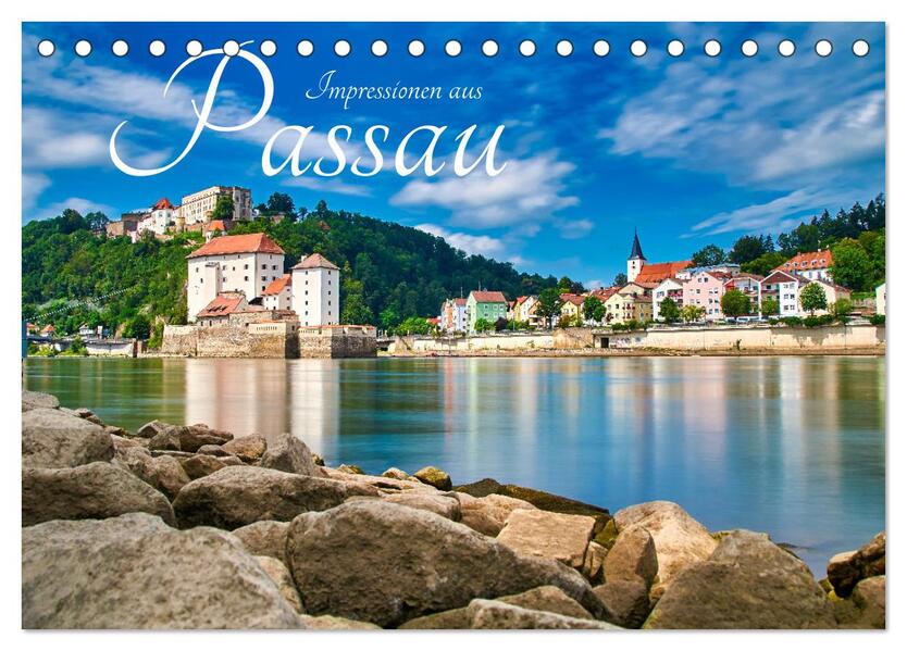 Impressionen aus Passau (Tischkalender 2026 DIN A5 quer) CALVENDO Monatskalender