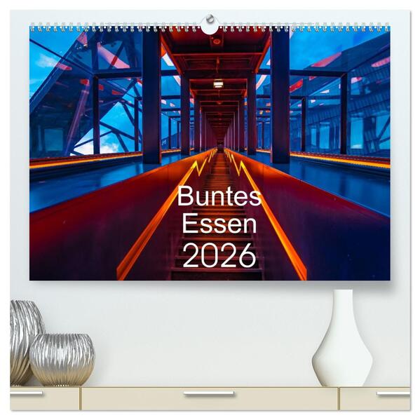 Buntes Essen 2026 (hochwertiger Premium Wandkalender 2026 DIN A2 quer) Kunstdruck in Hochglanz