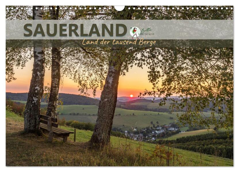 Sauerland - Land der tausend Berge (Wandkalender 2026 DIN A3 quer) CALVENDO Monatskalender