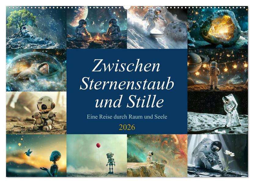 Zwischen Sternenstaub und Stille (Wandkalender 2026 DIN A2 quer) CALVENDO Monatskalender