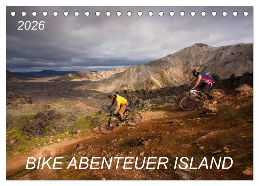 Bike Abenteuer Island (Tischkalender 2026 DIN A5 quer) CALVENDO Monatskalender