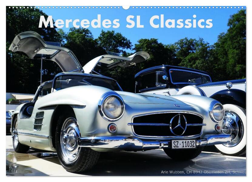 Mercedes SL Classics (Wandkalender 2026 DIN A2 quer) CALVENDO Monatskalender
